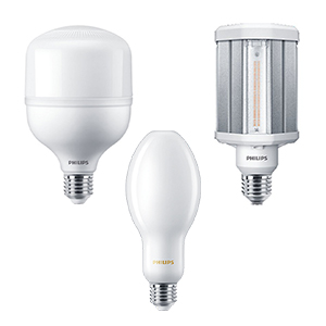 LED HPI, HPL en SON vervangers rondom stralend